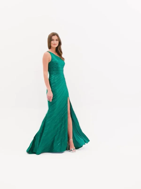 Faviana Long One Shoulder Hot Stone Prom Dress S10805