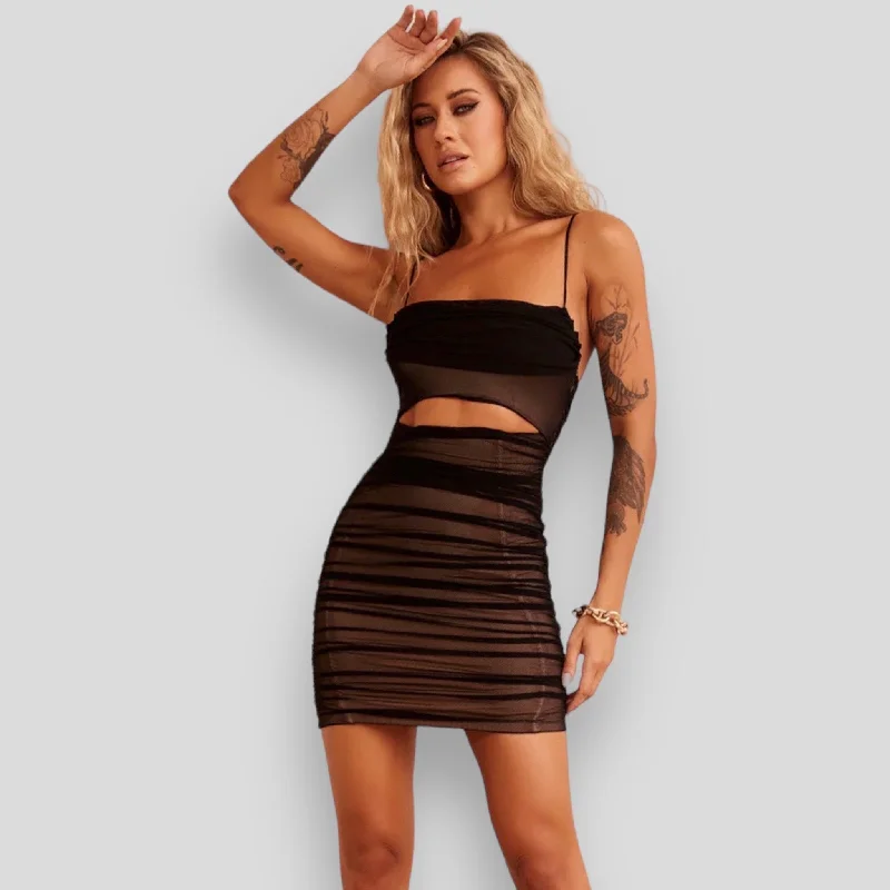 QUINN MINI DRESS -BLACK