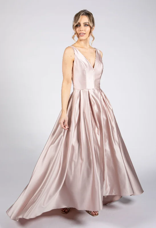 Satin Blush Ballgown